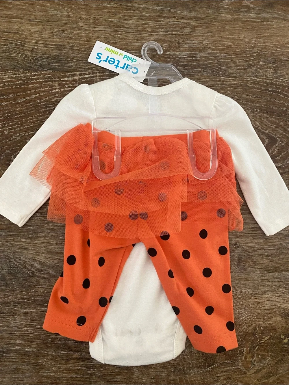 Carter's Orange & White Halloween Baby Sets in 3 sizes